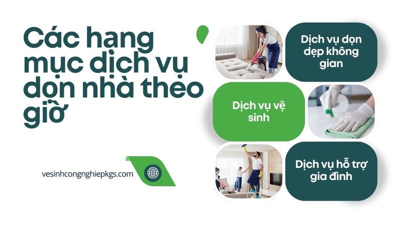 Các hạng mục dịch vụ dọn nhà theo giờ Các hạng mục dịch vụ dọn nhà theo giờ