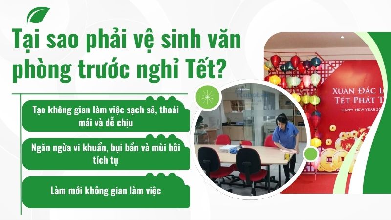 Tại sao phải vệ sinh văn phòng trước nghỉ Tết? Tại sao phải vệ sinh văn phòng trước nghỉ Tết?