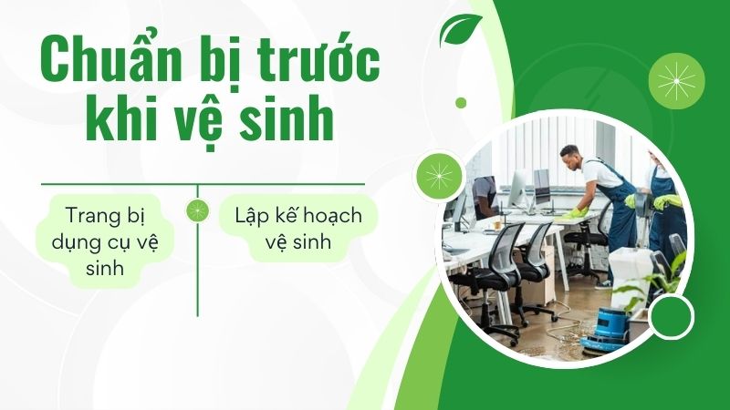 Chuẩn bị trước khi vệ sinh Chuẩn bị trước khi vệ sinh