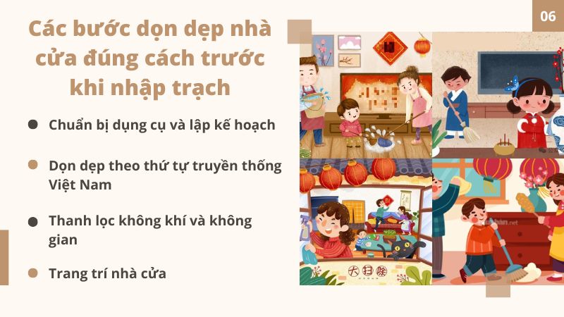 Các bước dọn dẹp nhà cửa đúng cách trước khi nhập trạch Các bước dọn dẹp nhà cửa đúng cách trước khi nhập trạch