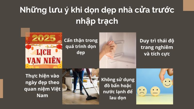 Những lưu ý khi dọn dẹp nhà cửa trước nhập trạch Những lưu ý khi dọn dẹp nhà cửa trước nhập trạch