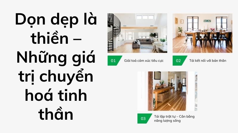 Dọn dẹp là thiền – Những giá trị chuyển hoá tinh thần Dọn dẹp là thiền – Những giá trị chuyển hoá tinh thần