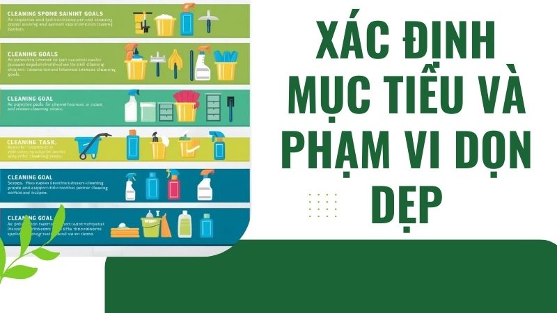 Xác định mục tiêu và phạm vi dọn dẹp Xác định mục tiêu và phạm vi dọn dẹp