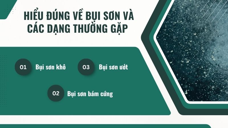 Hiểu đúng về bụi sơn và các dạng thường gặp